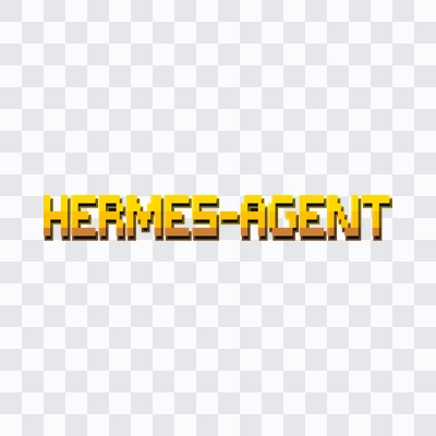 Hermes Agent colored wordmark PNG