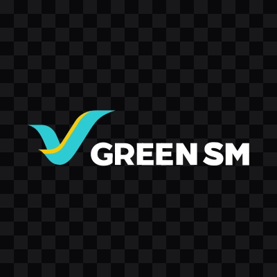 Green SM light logo SVG