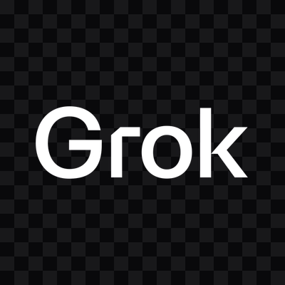 Grok / xAI white logo in PNG format