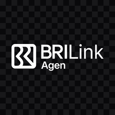 Agen BRILink white logo in PNG format