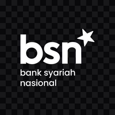 Bank BSN white logo in PNG format