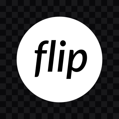 Flip logo svg white download