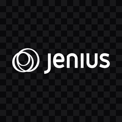 Jenius white logo in PNG format