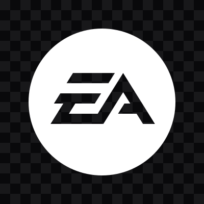 Electronic Arts (EA) white icon in SVG format