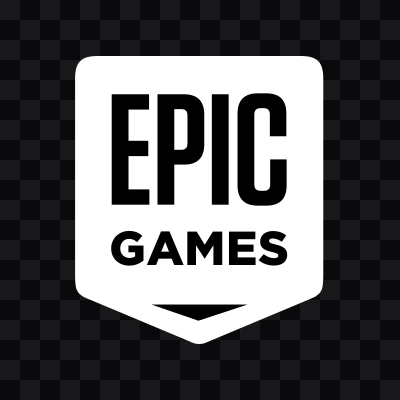 Epic Games white logo in SVG format