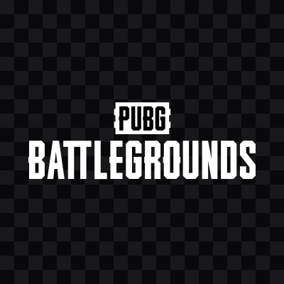 PUBG Battlegrounds white logo in SVG format