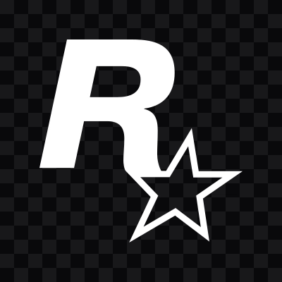 Rockstar Games white icon SVG