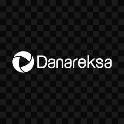Danareksa white logo in PNG format