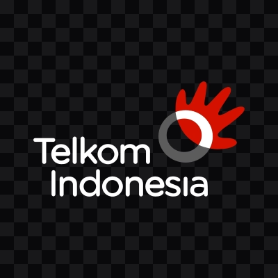 Logo Telkom Indonesia putih format SVG
