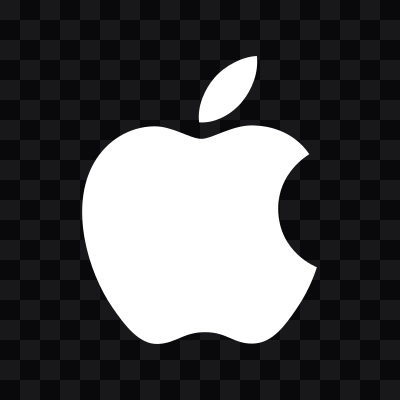 Apple white logo SVG