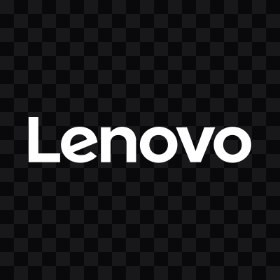 Lenovo white wordmark SVG