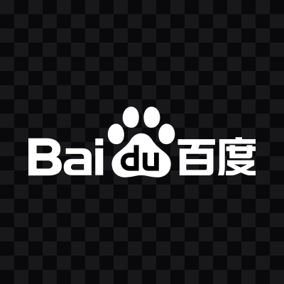 Baidu white logo SVG