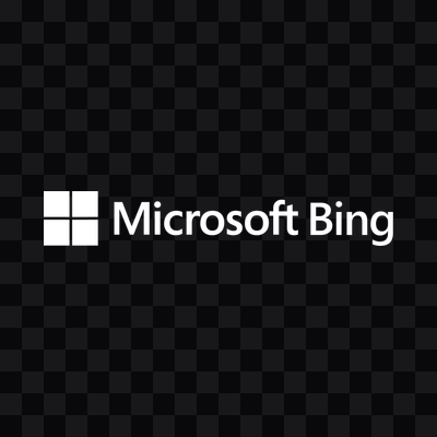 Bing white logo PNG