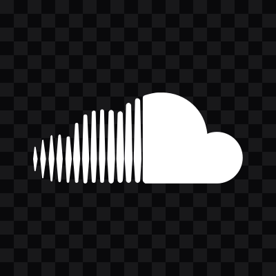 SoundCloud white icon in SVG format