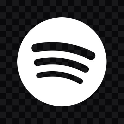 Spotify white icon in PNG format