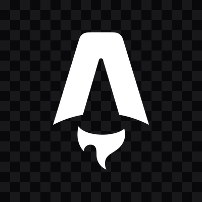 Astro white icon PNG