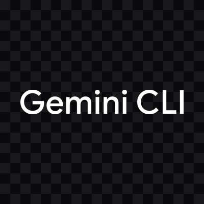 Gemini CLI white wordmark PNG