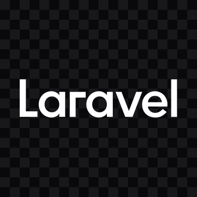 Laravel white wordmark SVG