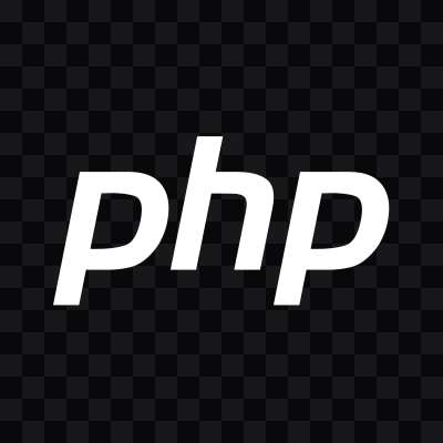PHP white logo SVG