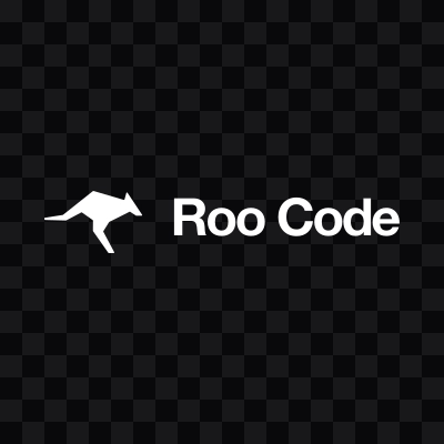 Roo Code white logo SVG