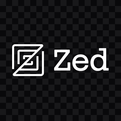 Zed white logo SVG