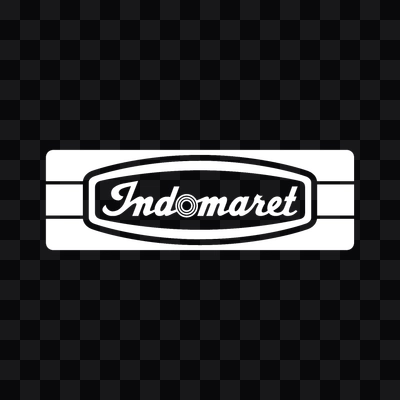 Indomaret white logo in PNG format