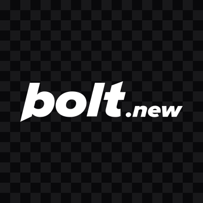 Bolt.new white logo in SVG format