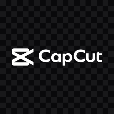 CapCut white logo SVG