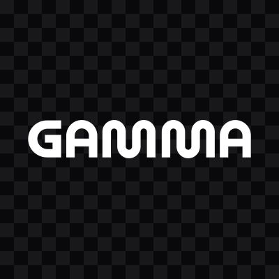 Gamma white logo in SVG format