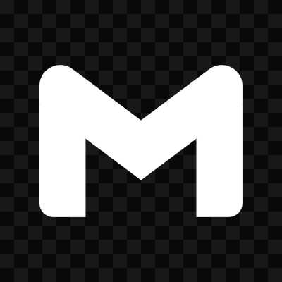 Gmail white icon SVG
