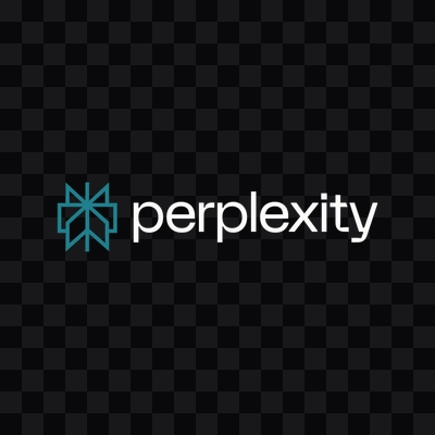 Perplexity white logo in PNG format