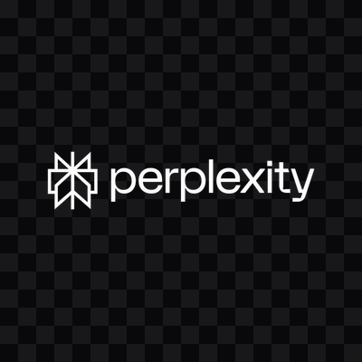 Perplexity white logo in PNG format