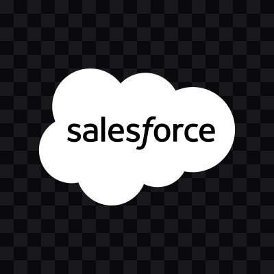 Salesforce white logo SVG