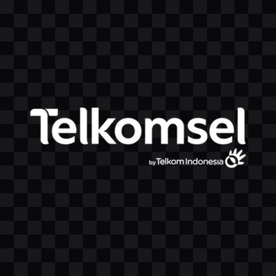Logo Telkomsel putih format PNG