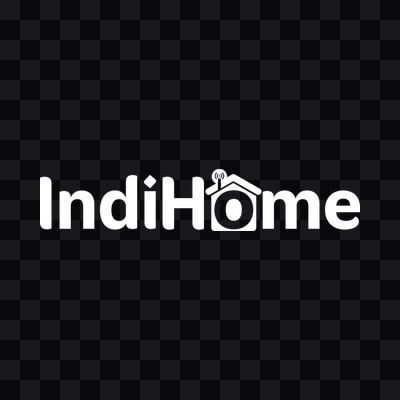 Indihome white logo PNG