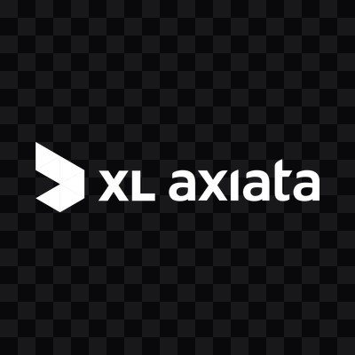 XL Axiata white logo PNG