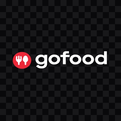 GoFood white logo in SVG format