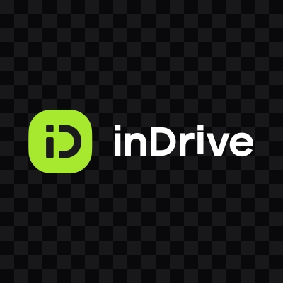 Logo inDrive putih format SVG