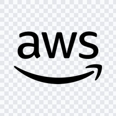 AWS black logo PNG