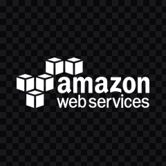 AWS white logo PNG