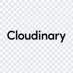 Cloudinary black wordmark PNG