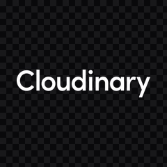 Cloudinary white wordmark PNG