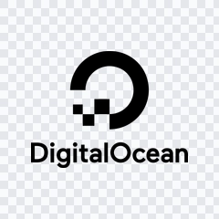 logo Digital Ocean hitam PNG