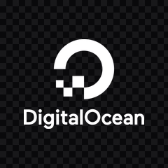 logo Digital Ocean putih PNG