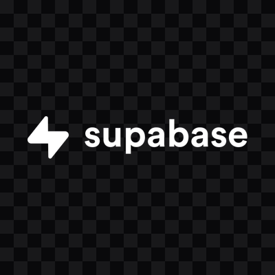 Supabase white logo in PNG format