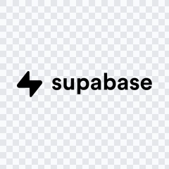 Supabase black logo PNG