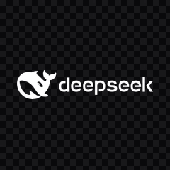 DeepSeek white logo PNG