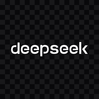 DeepSeek white logo in PNG format