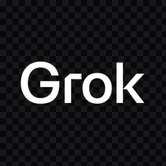 Grok / xAI white wordmark PNG