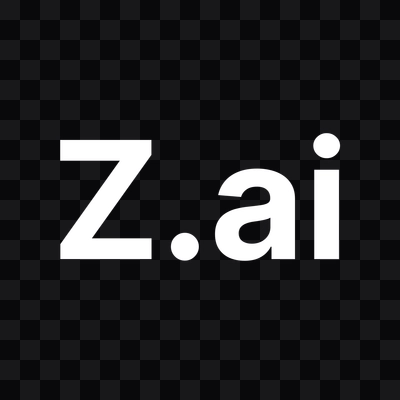 Z AI white logo in PNG format